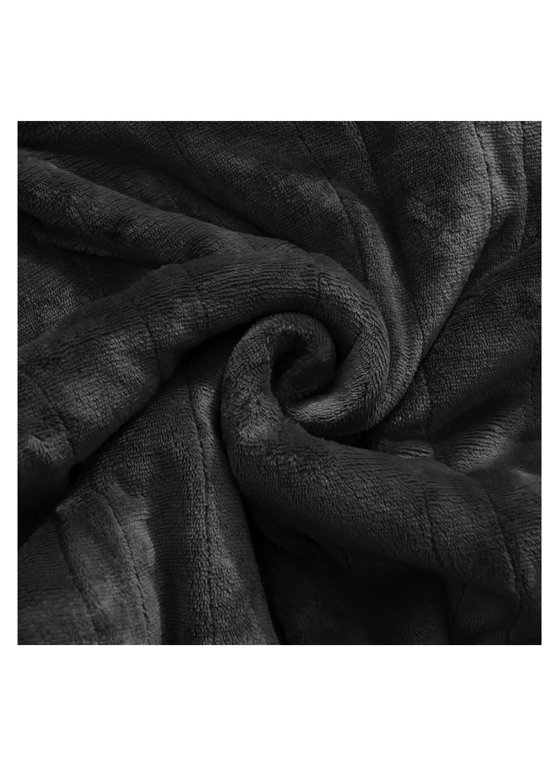 SYOSI - Large Electric Heated Throw Blanket, Machine Washable Soft Flannel Overblanket, 6 Files of Temperature Control, LED Display, Even Heating,  for Office/Dormitory/Wheelchair (Size:130x150cm) - Image 1