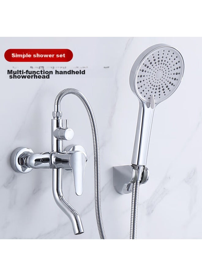 Larsd Shower Mixing Valve Set, Shower Faucet And Shower Head Set, Copper Body Bathroom Hot And Cold Mixing Valve Ld92031 - Image 1