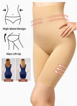 شورتات نسائية لتشكيل الجسم بخصر عالٍ بدون درزات | ملابس داخلية لتنحيف البطن مع ضغط للفخذ | ملابس داخلية مرنة من النايلون والإسباندكس - ملابس داخلية غير مرئية - pzsku/Z4FA2E0FB17443BA1C053Z/45/1762422121/3c389f4b-4544-4b19-954a-fdd379c84e44