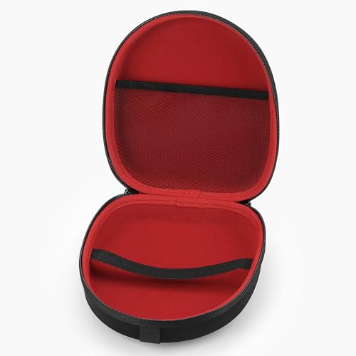 Linkidea Headphones Carrying Case for Bose QuietComfort 35, QC35, QC25, QC15, AE2, SoundLink, SoundTrue/Protective Hard Shell Travel Bag with Storage Space for Cable and Accessories (Black/Red) - Image 3