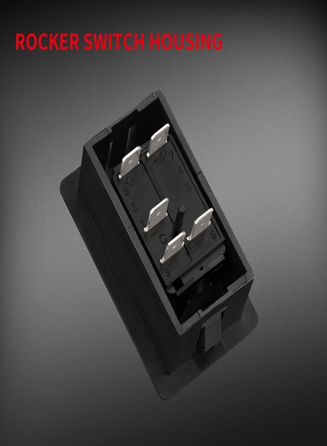 DaierTek 2 Piece Rocker Switch Panel Mount Kit with 1 Black Plastic Single Slot for LED Light Bar Panel Panel Mount Switch in Vehicles, Automotive, Car, 4x4, SUV, ATV, UTV, Marine and Boat. - Image 4