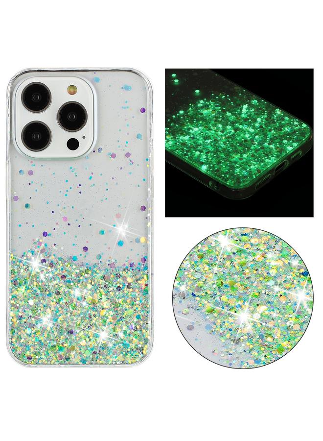 اس-توب جراب لهاتف iPhone 15 Pro بإطار شفاف من مادة TPU اللامعة اللامعة - Image 1