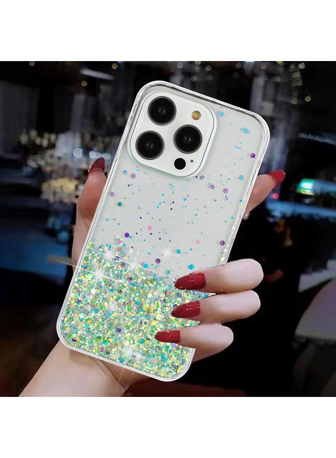 اس-توب جراب لهاتف iPhone 15 Pro بإطار شفاف من مادة TPU اللامعة اللامعة - Image 3