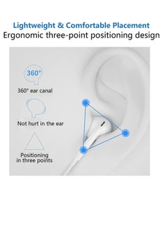 Phone Planet Lightning Headphone Wired for iPhone 13 [Apple MFi Certified] Built-in Microphone & Volume Control, in-Ear Stereo Headset Compatible with iPhone 13 Mini/SE/12 Pro/12Pro Max/11/X/8 7-All iOS System  - Image 4
