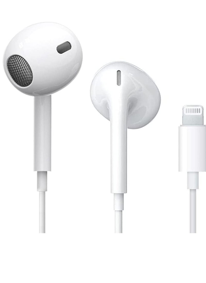 Phone Planet - Lightning Headphone Wired for iPhone 13 [Apple MFi Certified] Built-in Microphone & Volume Control, in-Ear Stereo Headset Compatible with iPhone 13 Mini/SE/12 Pro/12Pro Max/11/X/8 7-All iOS System - Image 1