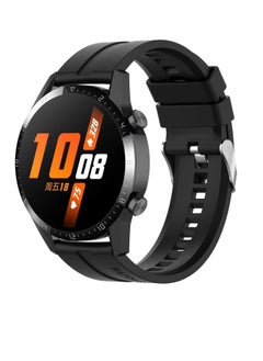 Generic Silicone Buckle Band 22MM Strap For Samsung Galaxy Watch3 45mm/Galaxy 46mm/Gear S3/Huawei Watch 3/4/GT3 46MM/GT4 46MM/GT2E/GT2 Pro/GT GT2 46MM/Honor Magic Watch2 46mm/Amazfit GTR 2/2e/3/4  - Image 1