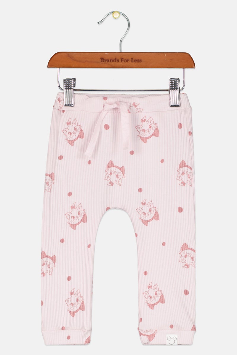 NAME IT Toddlers Girl Drawstring Graphic Print Leggings, Multicolor - Image 1