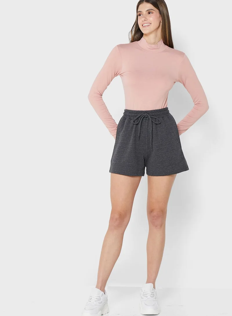 Ginger Basics High Neck Long Sleeve Top