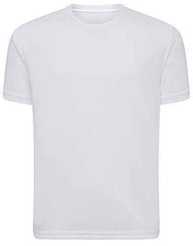 Opna Youth Boys Dri Fit Athletic T Shirts for Boys & Girls Sports Undershirt – Youth & Teen Sizes White-S - Image 1