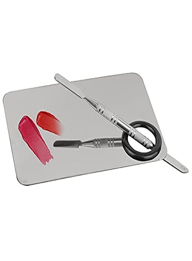 AY Makeup Mixing Blending Palette With Spatula, Flat Shape - Image 3