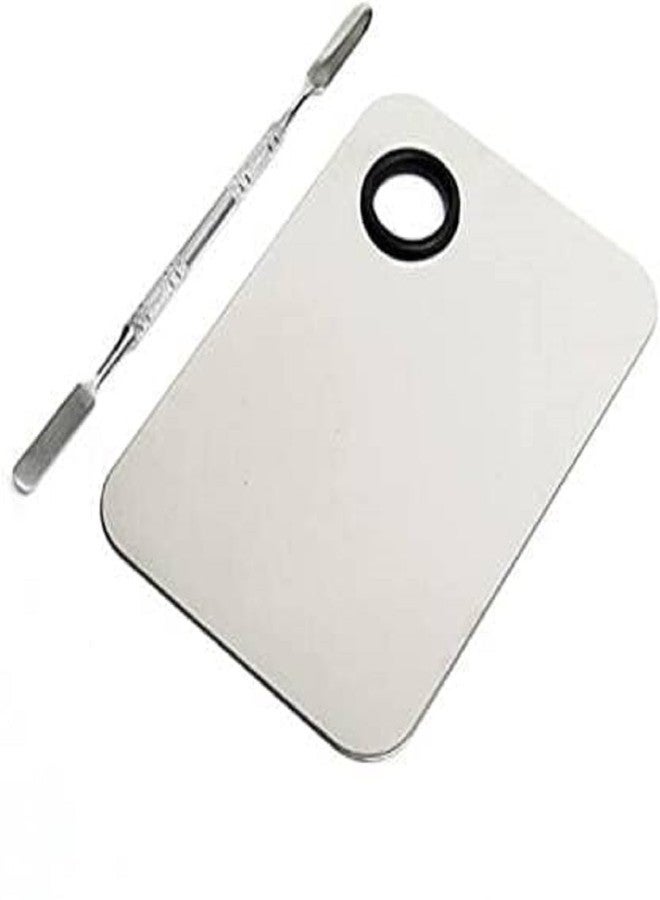 AY Makeup Mixing Blending Palette With Spatula, Flat Shape - Image 2