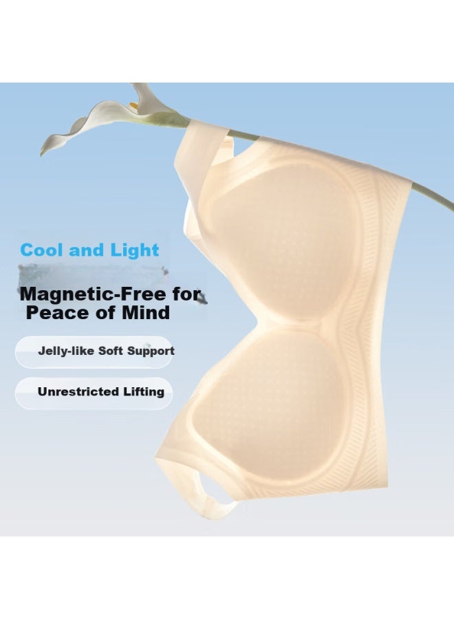 Yangxin Two-piece Set Summer Seamless Push-up Bra Wireless Sports Bra For Small Side Support And Beautiful Back Design Underwear - Image 4