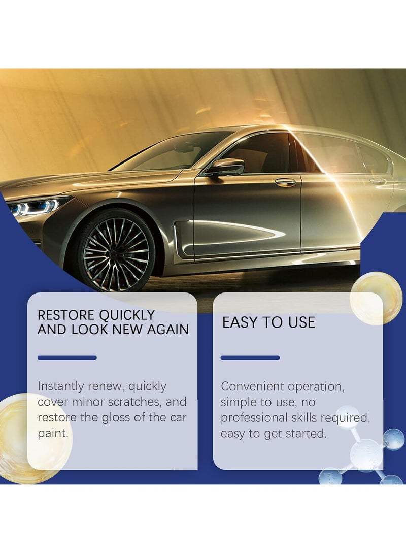 KASTWAVE Car Scratch Remover, Scratch Repair Wax For Cars, Deep Scratch Repair Spray Kit, 3-in-1 Nano Sparkle Cloth, Self-Cleaning Portable Car Spray, Car Remover for Tool Scratch Asphalt Stubborn Dirt - Image 4