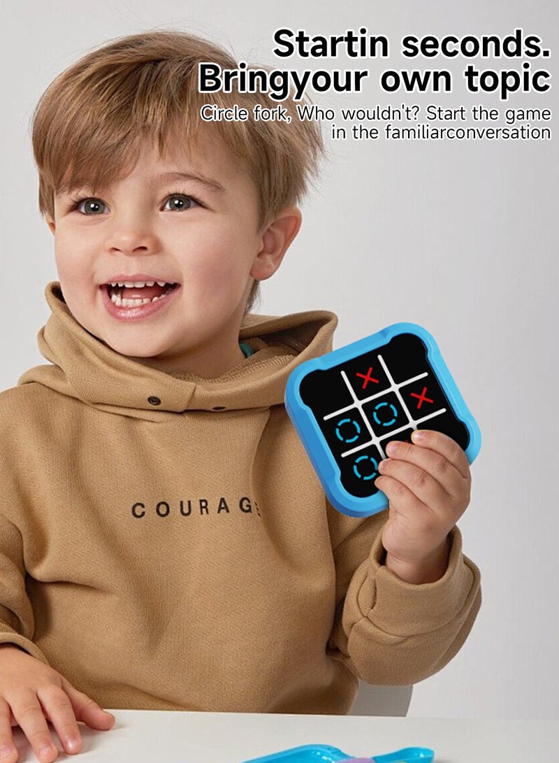 MAOGEDA Tic Tac Toe Bolt Game, Electronic 4-in-1 Handheld Puzzle Console, Portable Infinite TicTacToe Travel Game for Educational and Memory Growth， Family, Toys Board Games for Kids and Adults - Image 4