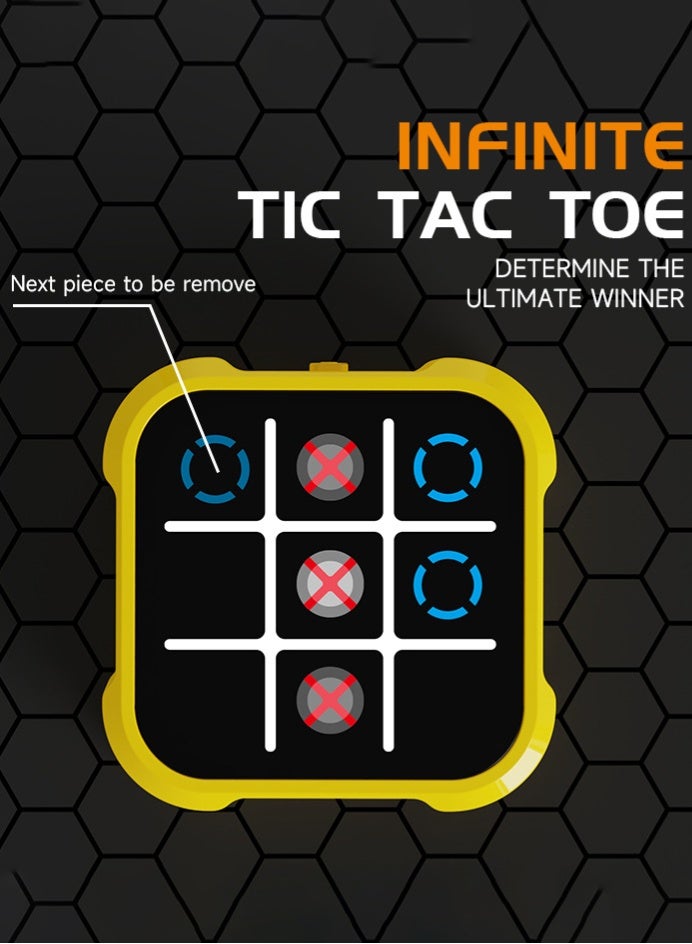 MAOGEDA Tic Tac Toe Bolt Game, Electronic 4-in-1 Handheld Puzzle Console, Portable Infinite TicTacToe Travel Game for Educational and Memory Growth， Family, Toys Board Games for Kids and Adults - Image 5