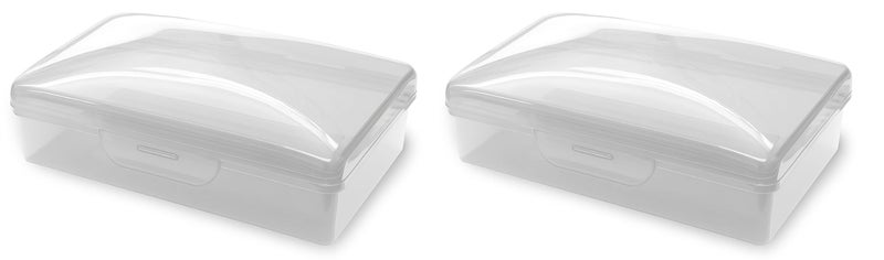 American Comb Travel Soap Box with lid - Translucent White- Set of 2 - Perfect for Traveling, Gym, or Storage. Made in The USA. - Image 2