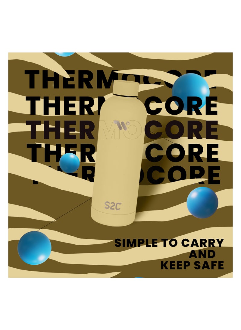 S2C Water Bottle Stainless Steel 750ml - Double Wall insulated Water Bottles for Hot Water Gym Bottle Stainless Steel Water Bottle for Kids School Flask Bottle Hot water bottle - Image 5