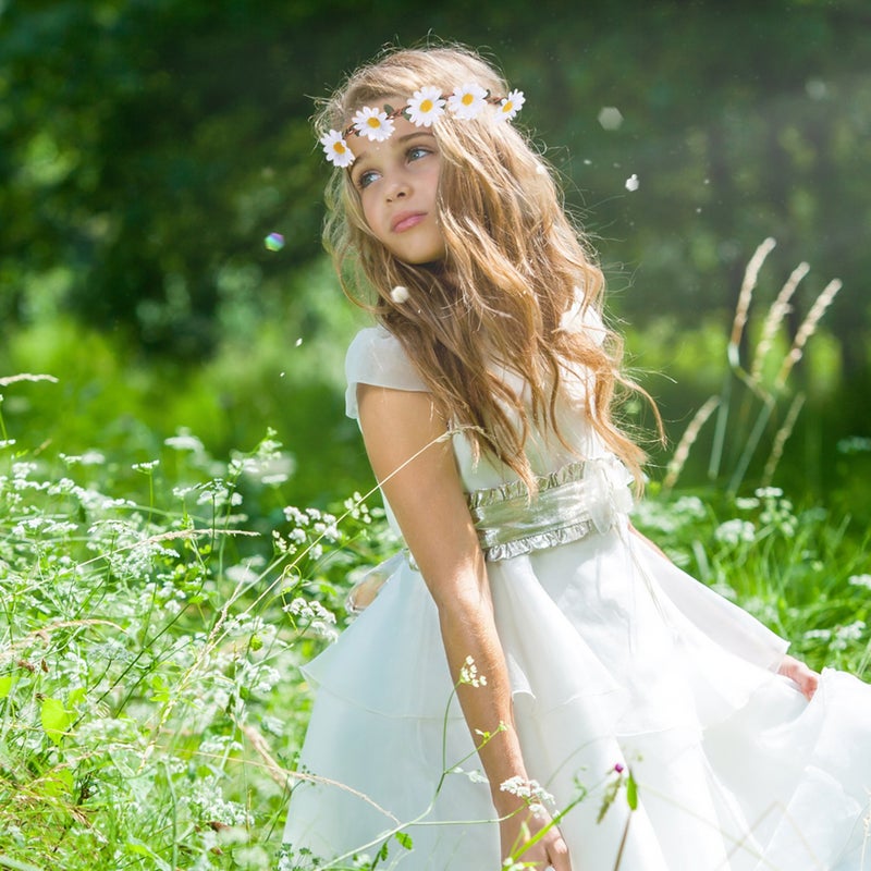 إي بوت مجموعة ربطات رأس بتصميم تاج من زهور الأقحوان مكونة من 5 قطع - Image 5