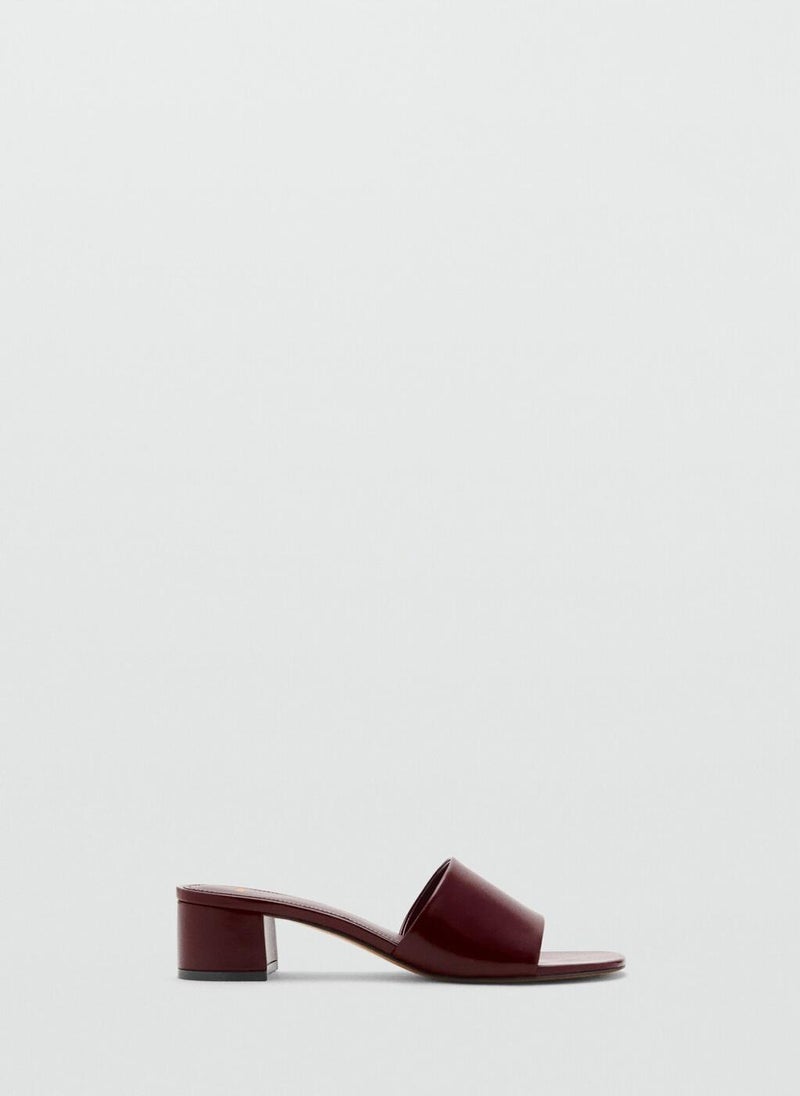 MANGO Block-Heel Sandals With Strap  - Image 1