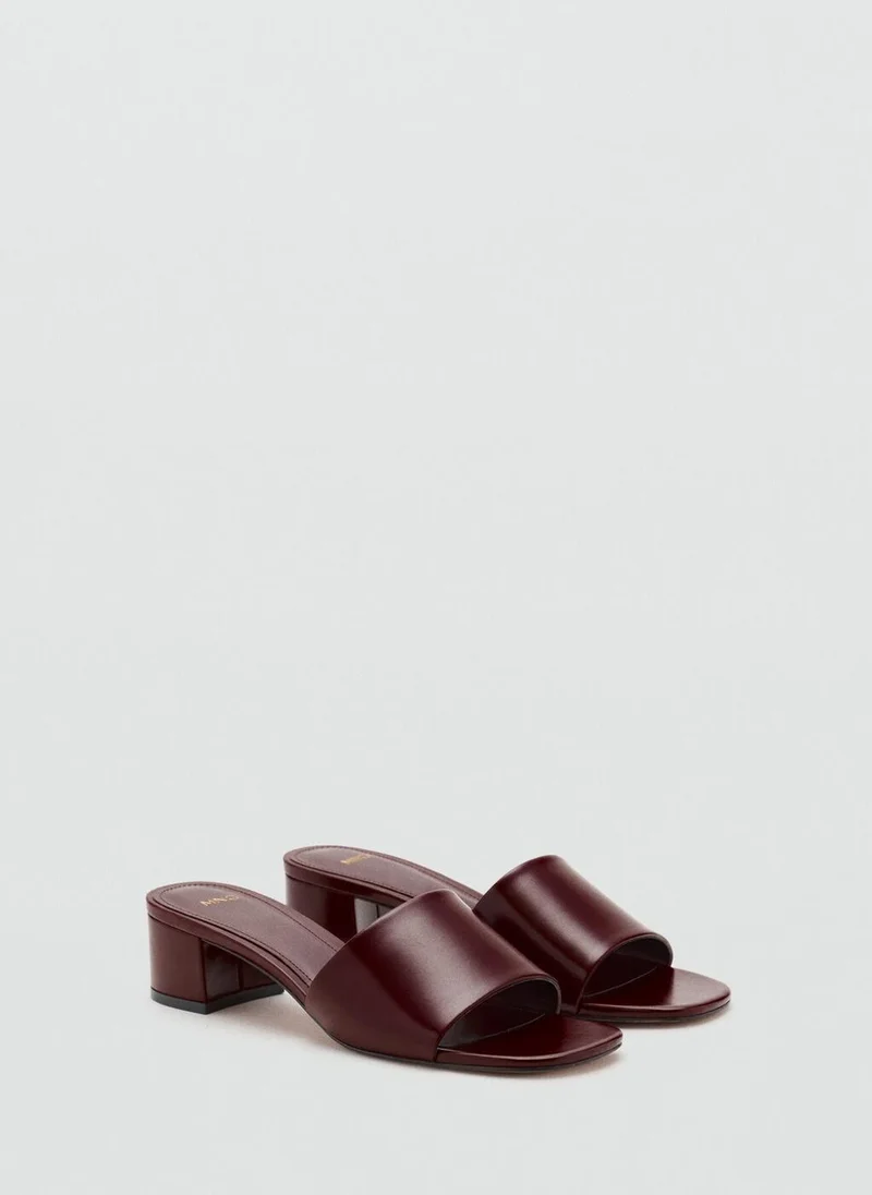 MANGO Block-Heel Sandals With Strap