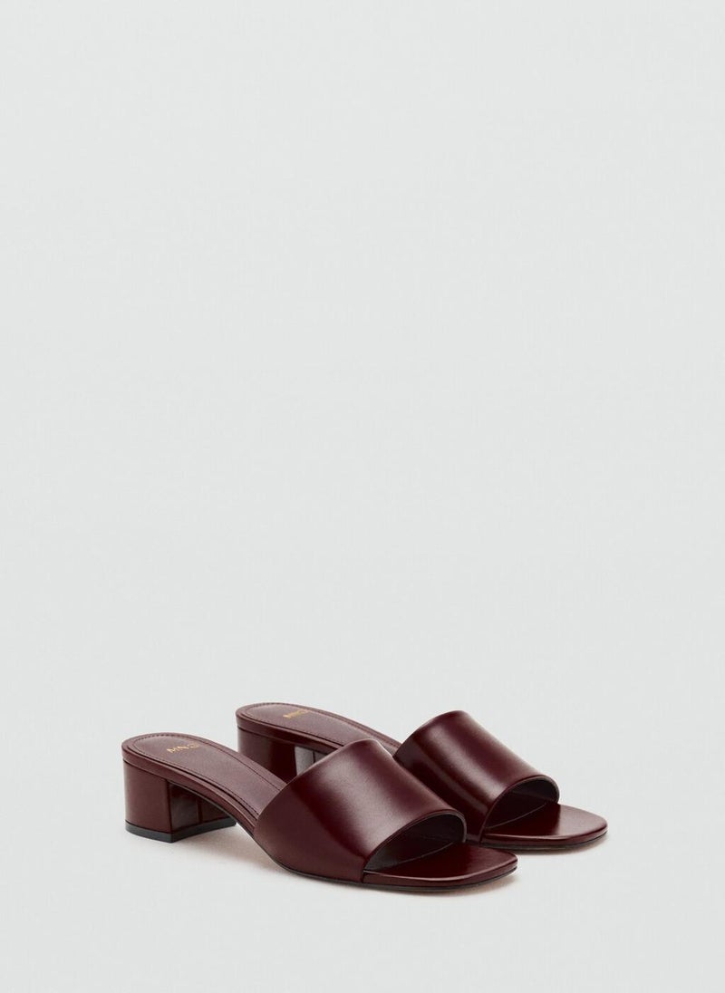 MANGO Block-Heel Sandals With Strap  - Image 2