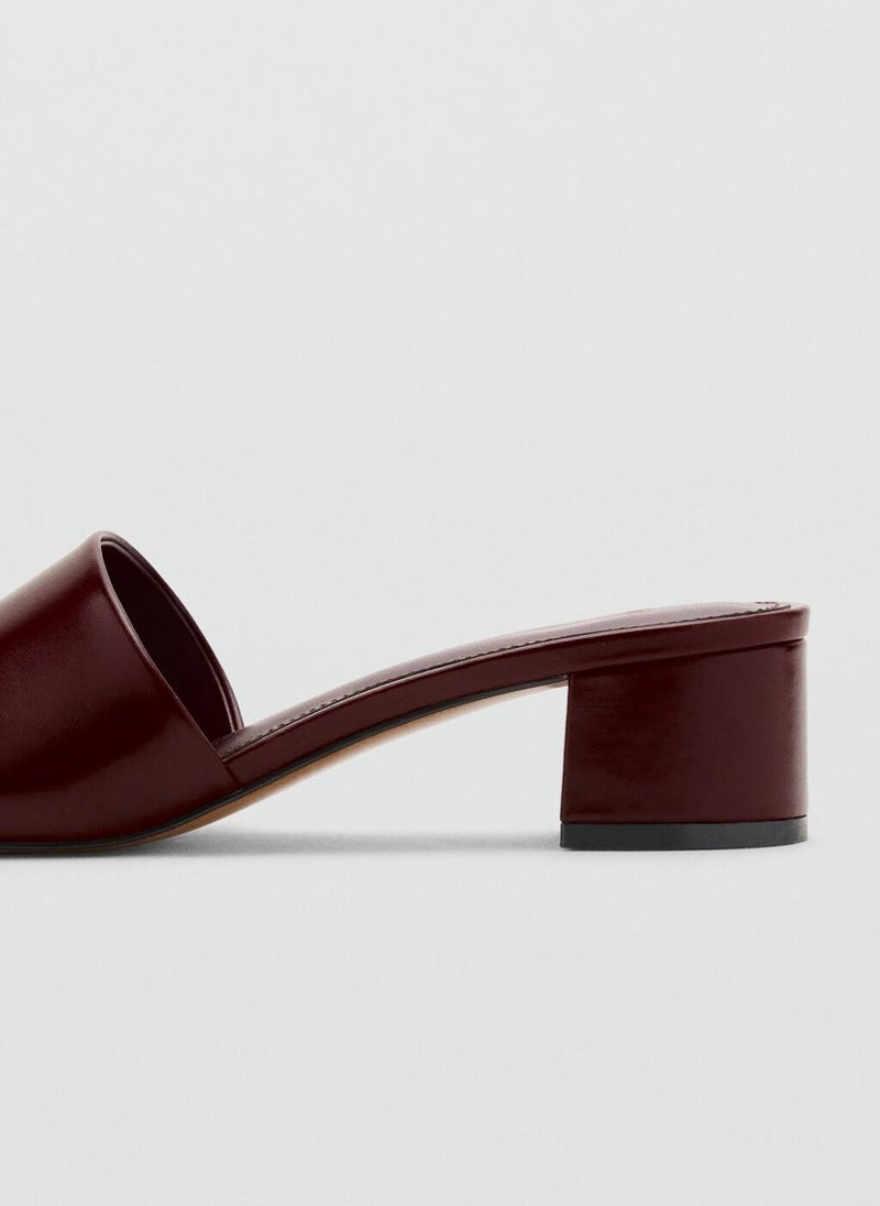 MANGO Block-Heel Sandals With Strap  - Image 3