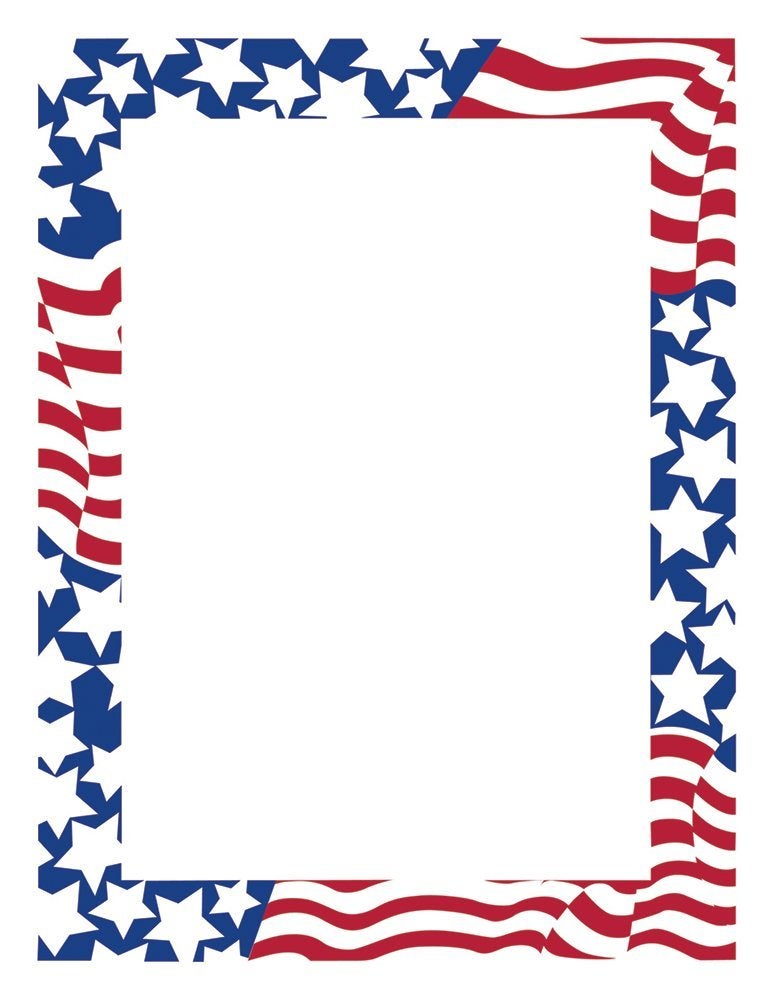 Great Papers Stars Stripes Letterhead 80 Count 85x11 2014300