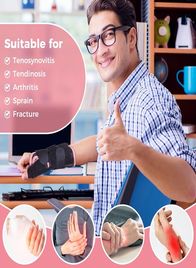 Lefeke Thumb and Wrist Brace Thumb Spica Splint for Right Hands, Wrist Brace with Thumb Support for Carpal Tunnel Relief, Thumb Brace for Arthritis Pain and Support, Wrist Guards Thumb Stabilizer for Tenosynovitis, Sprain(S) - Image 2