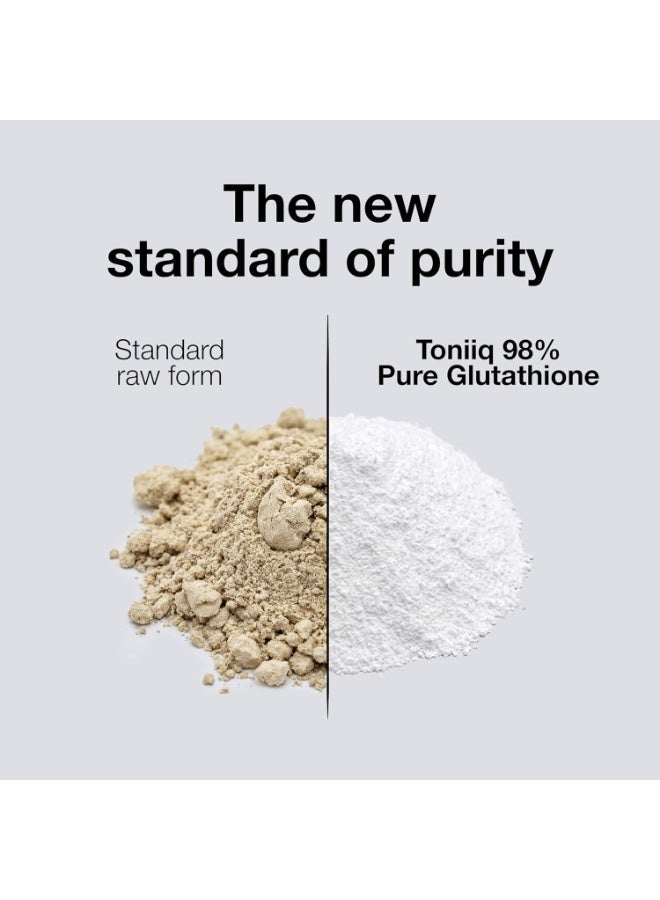 Toniiq Ultra High Strength Glutathione Capsules - 1000mg Concentrated Formula - 98%+ Highly Purified and Highly Bioavailable - Non-GMO Fermentation - 120 Capsules Reduced Glutathione Supplement - Image 4