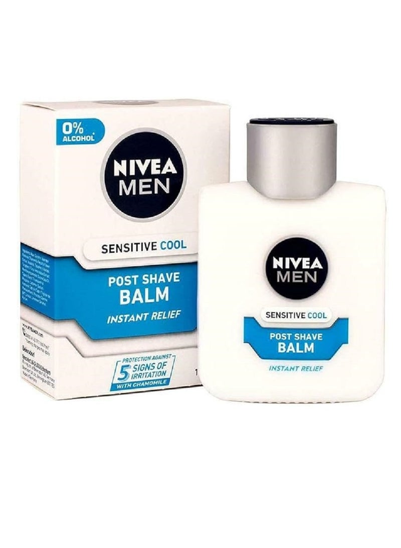 NIVEA MEN Sensitive Cooling Post Shave Balm  (100 ml) After Shave Balm for Men, Men's Skin Care and Shaving Essentials - Image 2