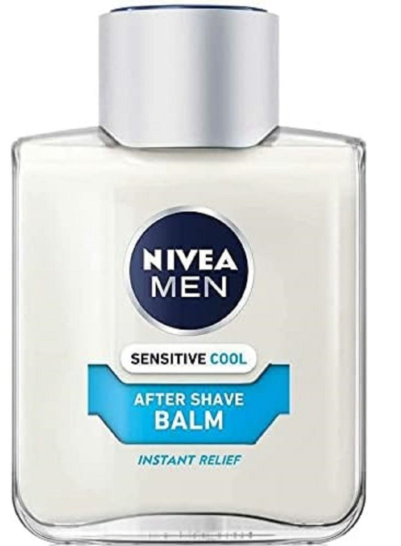 NIVEA MEN Sensitive Cooling Post Shave Balm  (100 ml) After Shave Balm for Men, Men's Skin Care and Shaving Essentials - Image 3