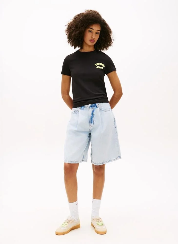 TOMMY JEANS  Casual  Reg Tj Bubble T-Shirt Ext for Women | Best Price UAE