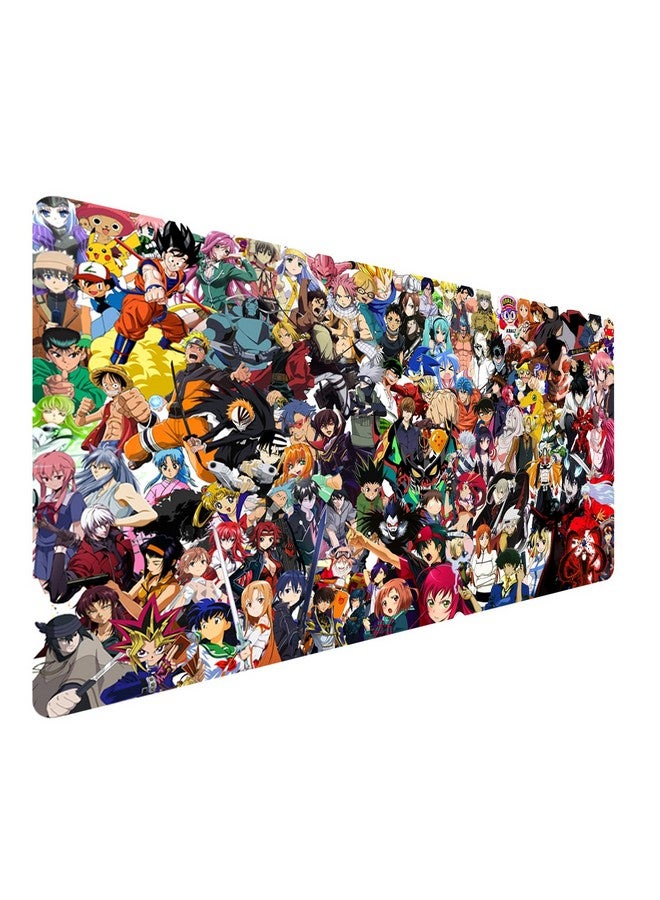 Kinple Extended Large Gaming Mouse Pad, Full Desk Keyboard Mouse Pad, Xxl Bigmouse Pad With Anime, Waterproof And Anti-Skid For Office Desk Decor (31.5×11.8×0.1 Inch) - Image 1