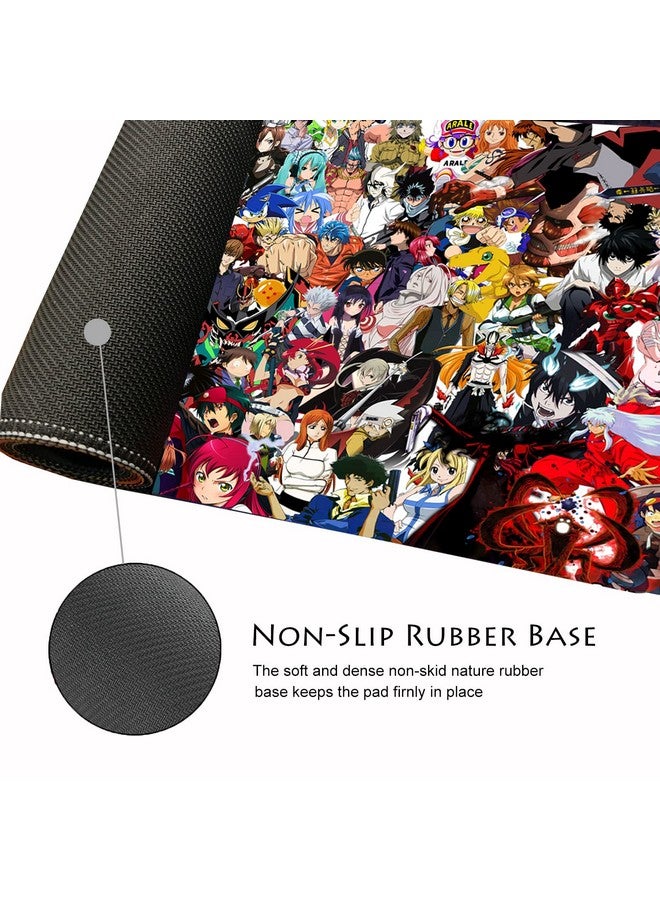 Kinple Extended Large Gaming Mouse Pad, Full Desk Keyboard Mouse Pad, Xxl Bigmouse Pad With Anime, Waterproof And Anti-Skid For Office Desk Decor (31.5×11.8×0.1 Inch) - Image 4