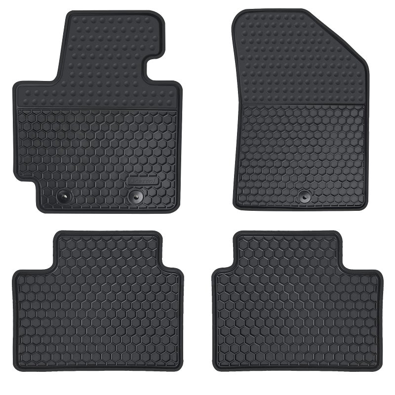 Megiteller Car Floor Mats Custom Fit for 2019 2018 2017 2016 2015 2014 Kia Soul Odorless Washable Heavy Duty Rubber All Weather Floor Liners Set Black