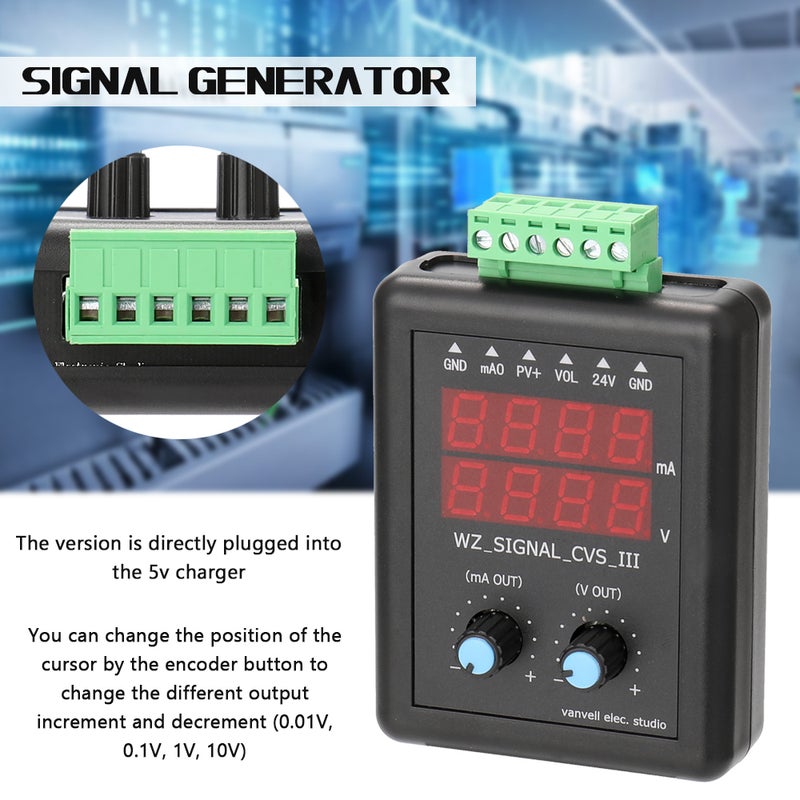 4-20mA 0-10V Signal Generator 24V Current Voltage Transmitter Signal Source Constant Current Source with Display - Image 4