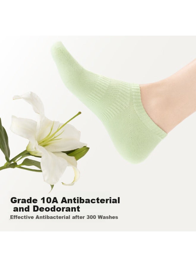 B&C.ROOM Cotton Bamboo House Aloe Moisturizing Essential Oil Socks Women's Boat Socks Non-slip Pure Cotton Summer Thin New Explosive Style 5 Pairs - Image 2
