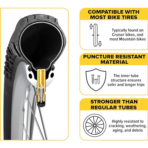 Ultraverse 24" Bike Inner Tubes 24 x 1.75, 1.95, 2.10, 2.125 – Butyl Rubber Bicycle Tubes with Schrader Valve – Compatible with Cruiser, City, Kids, BMX & Mountain Bikes – Set of 2 - Image 4