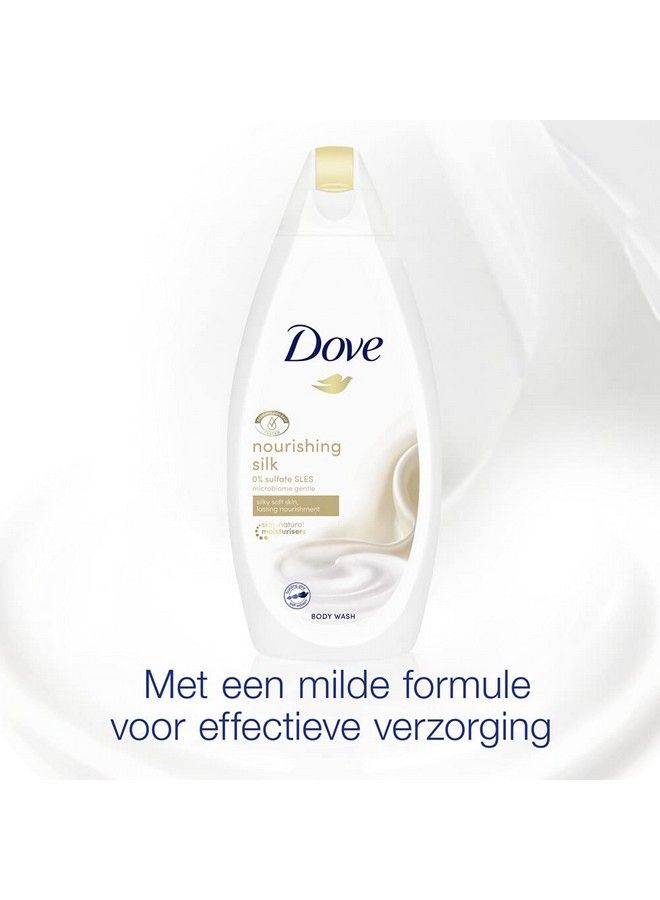 Dove غسول الجسم المغذي بلمسة حريرية 16.9 أونصة / 500 مل عبوة من 3 - Image 4