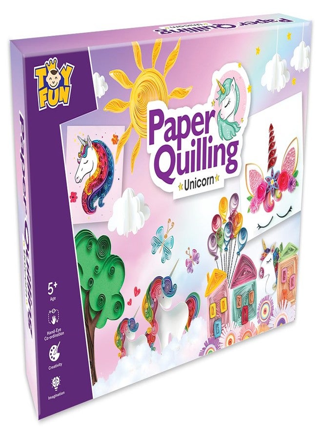TOY FUN Paper Quilling Unicorn: Art and Craft for Kids 5 Years and Above, Multicolor - Image 1