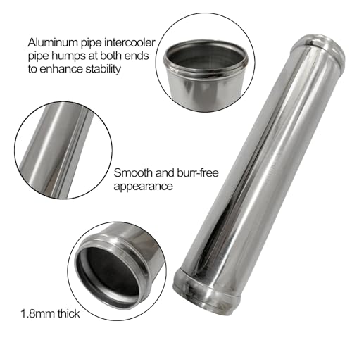 Haturmyko OD 17545mm Straight Aluminum Tube Intercooler Pipe 6 Length150mm Universal Air Intake Adapter Piping Connector Polished - Image 5