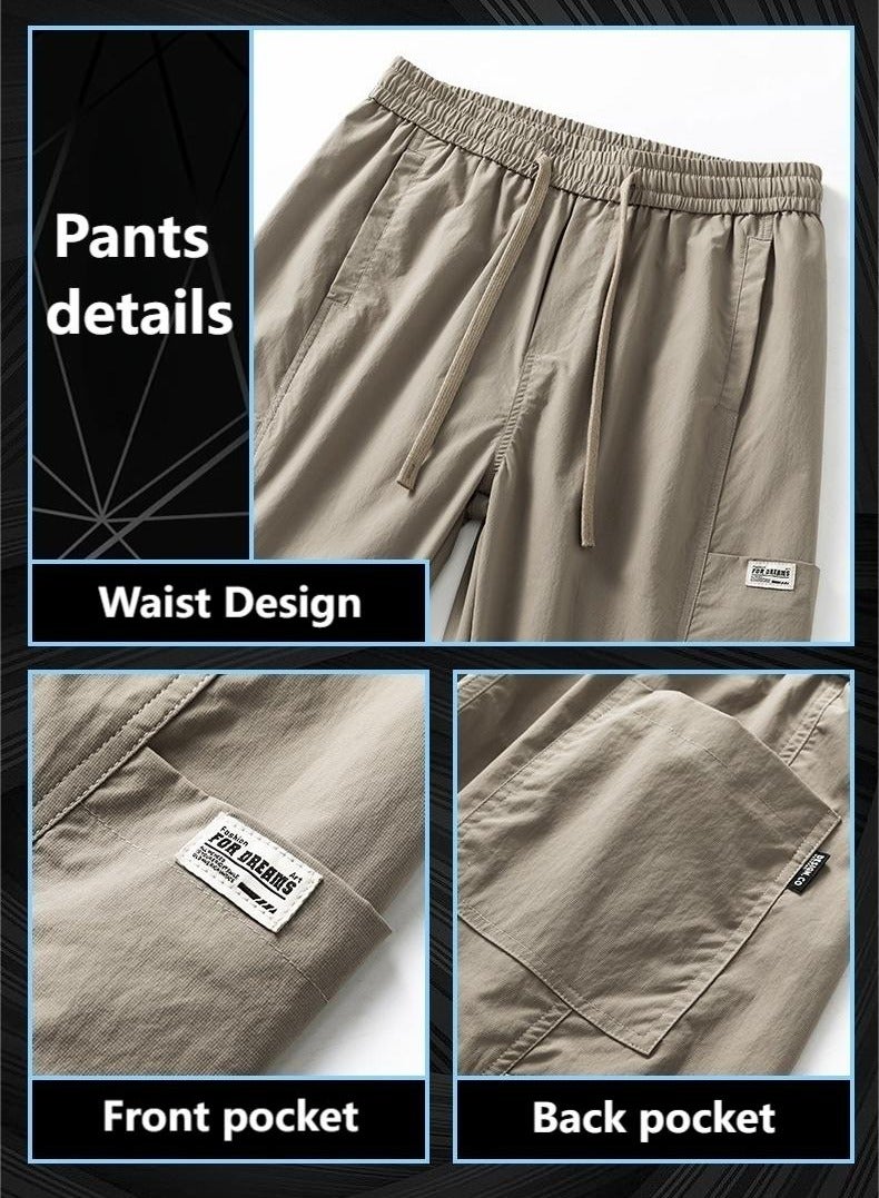Fashionable Men's Casual Minimalist Style, Easy Matching Foot Binding Sweatpants  - Image 4