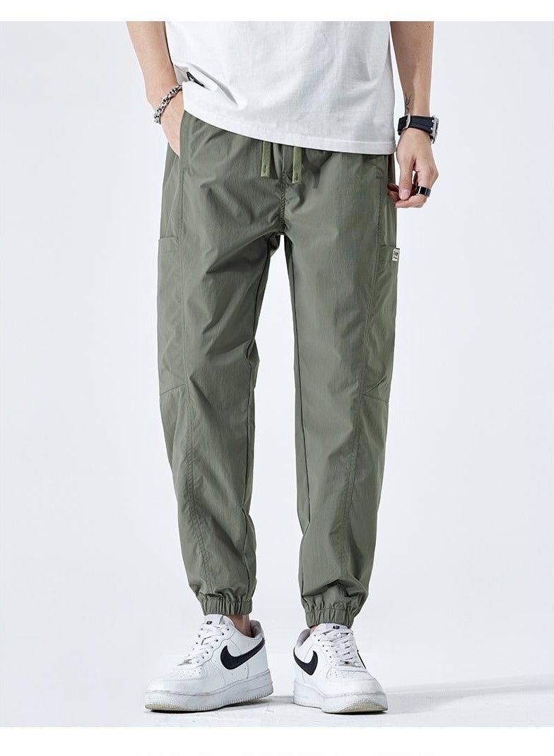 Fashionable Men's Casual Minimalist Style, Easy Matching Foot Binding Sweatpants  - Image 2