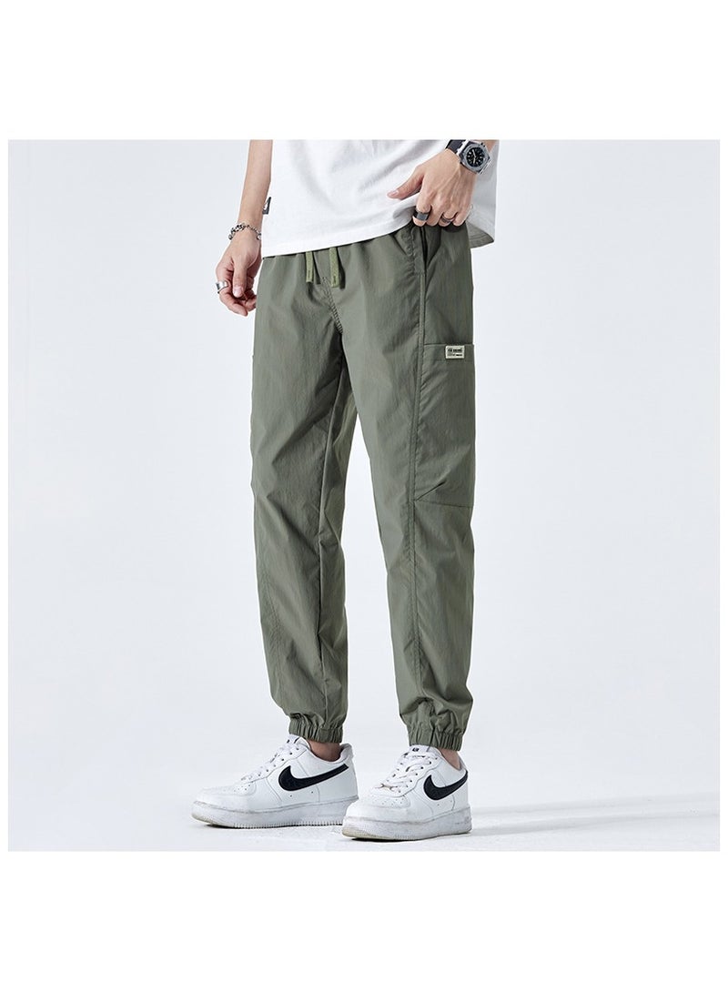 Fashionable Men's Casual Minimalist Style, Easy Matching Foot Binding Sweatpants  - Image 1
