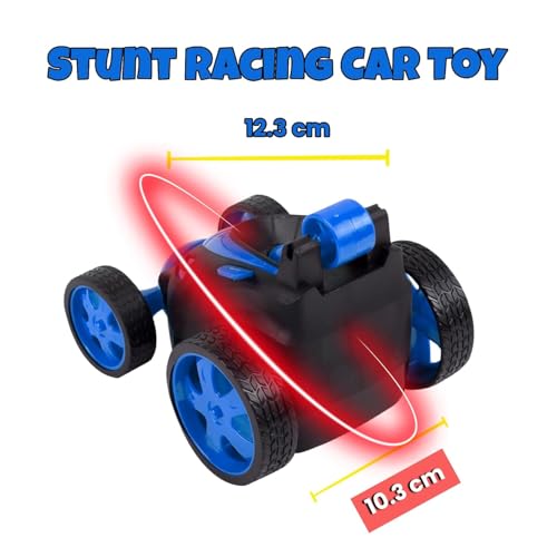 Gooyo GY-2090-14 360° Rotating & Rolling Stunt Car Toy with Demo Functions | Spin, Stunt, Flip Functions | Remote Control Stunt Car Toy for Kids | Blue | in-Built Battery | Gift Box Packaging - Image 5
