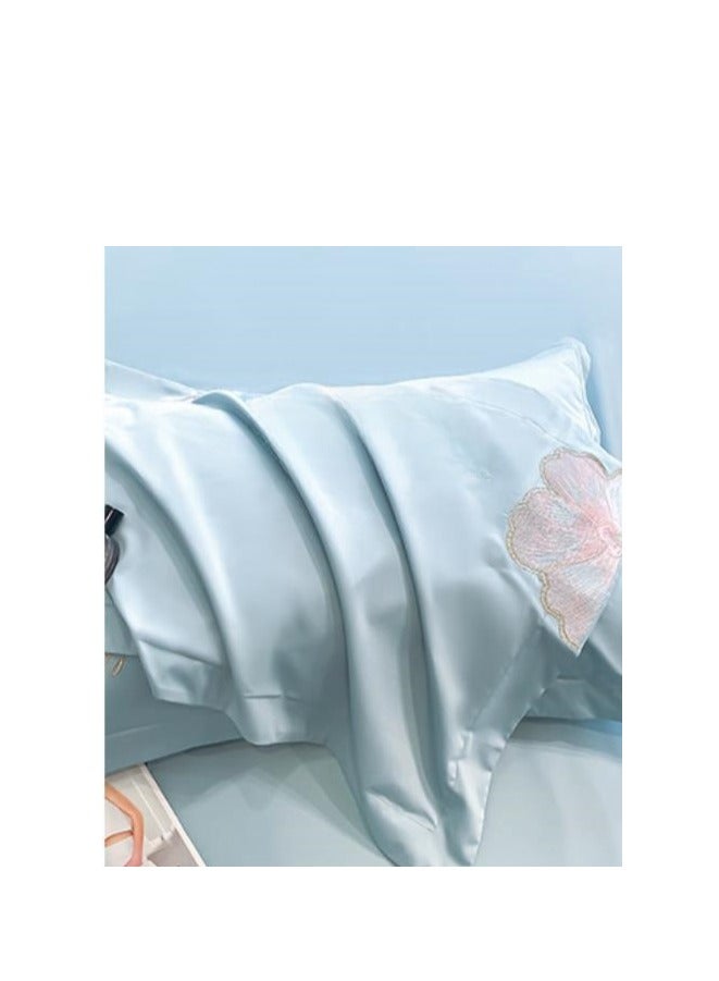 Bed Sheet Style — French High-End 60 Thread Pure Cotton Embroidered Bedding Four Piece Set - Image 2