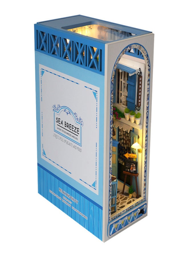Tianyu diy cabin TC18 sea breeze land hand assembled creative three-dimensional book model ornaments puzzle gift(TC18 Sea Breeze Realm-Chinese) - Image 1