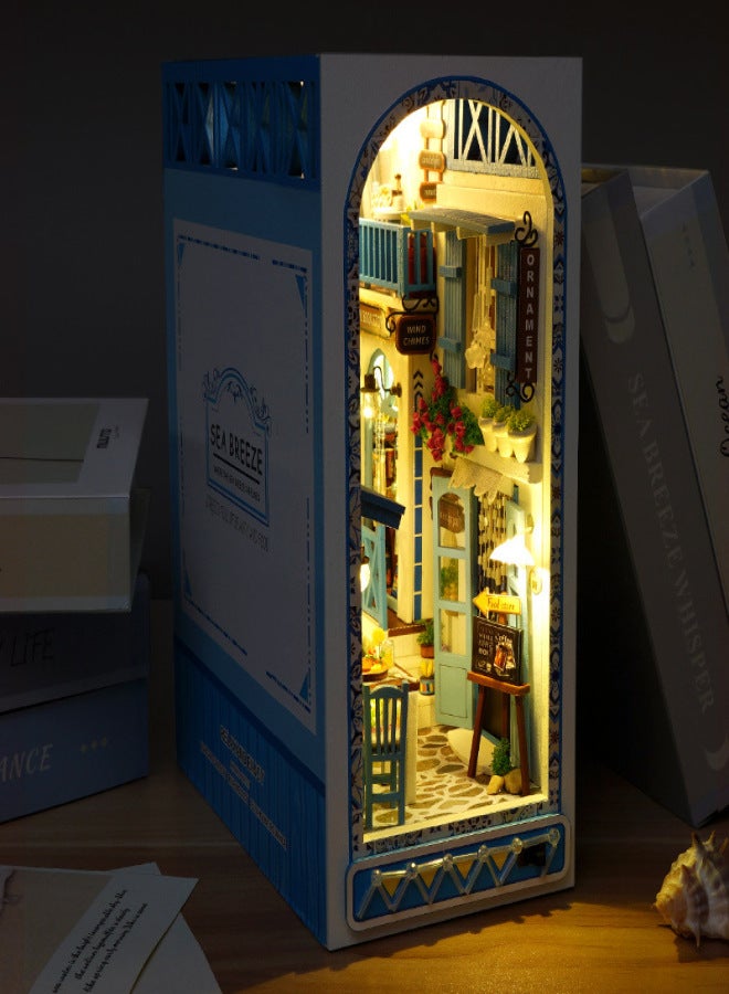 Tianyu diy cabin TC18 sea breeze land hand assembled creative three-dimensional book model ornaments puzzle gift(TC18 Sea Breeze Realm-Chinese) - Image 4