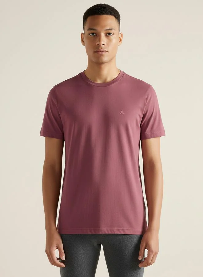 Clans&Hans Men Pink Soft Cotton Round Neck T-Shirt