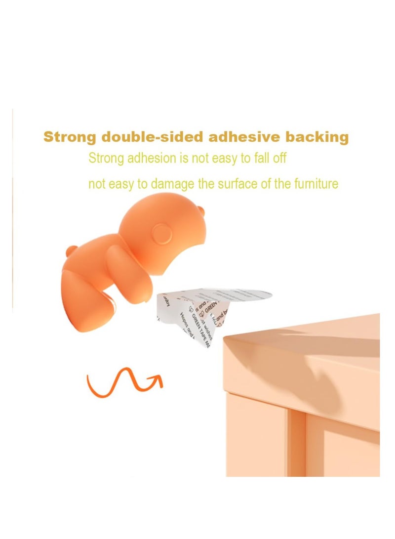 SOLARAE Anti Collision Safety Corner Protectors With Adhesive, Baby Proof Bumper & Cushion To Cover Sharp Furniture Edges, Table Desk Cover Pad, Improved Silicon Material, Quick Installation 8 Pack - Image 2